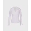Anne Fontaine Christie Double Collar Shirt In White