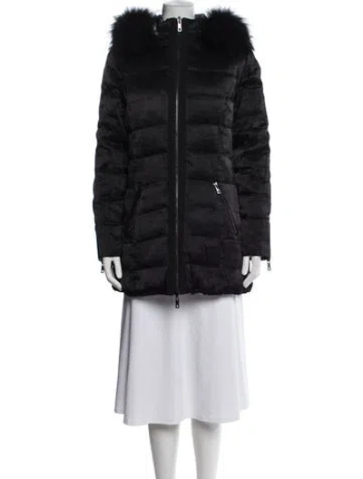 Pre-owned Anne Fontaine Down Coat In Black