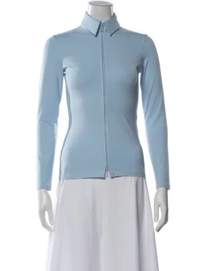 Pre-owned Anne Fontaine Jacket In Blue
