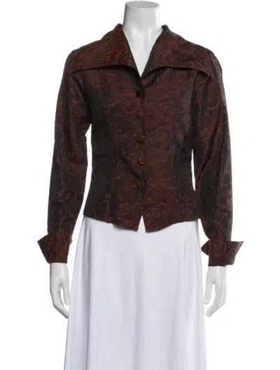 Pre-owned Anne Fontaine Jacket In Brown