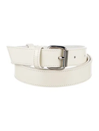 Pre-owned Anne Fontaine Leather Waist Belt In Neutrals