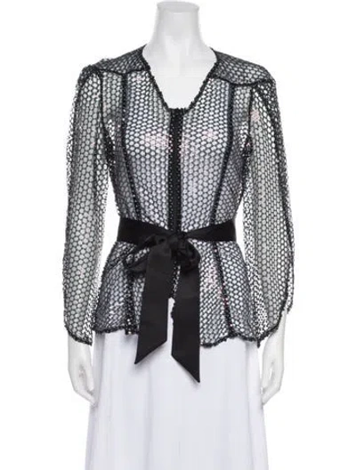 Pre-owned Anne Fontaine Patterned Evening Jacket W/ Tags In Multicolor