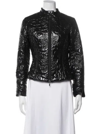 Pre-owned Anne Fontaine Patterned Jacket In Blue