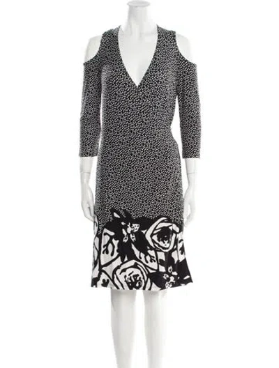 Pre-owned Anne Fontaine Printed Knee-length Dress W/ Tags In Multi
