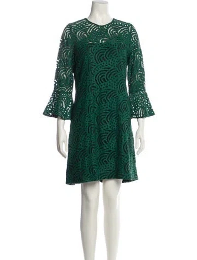 Pre-owned Anne Fontaine Printed Mini Dress In Multi