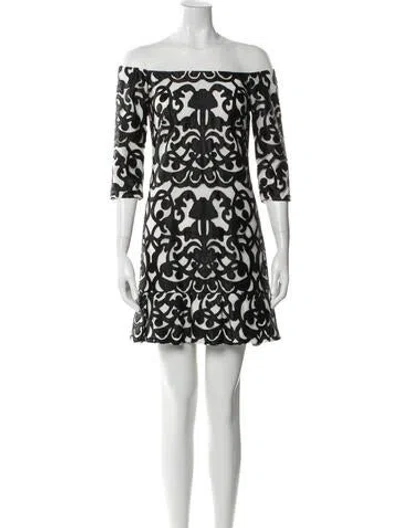 Pre-owned Anne Fontaine Printed Mini Dress In Multi