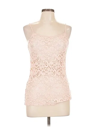 Pre-owned Anne Fontaine Sleeveless Top Pink Sweetheart Neckline Tops