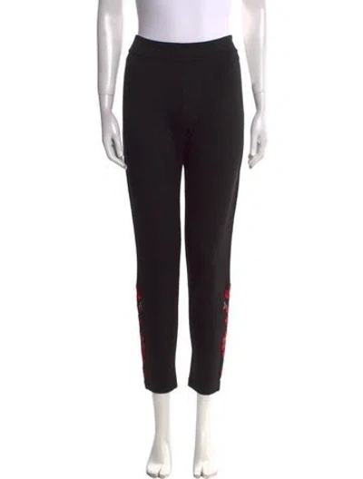 Pre-owned Anne Fontaine Straight Leg Pants In Black
