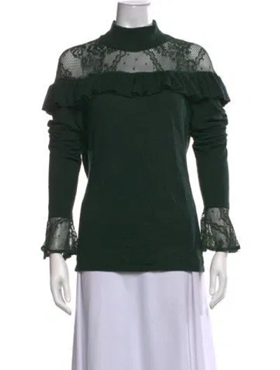 Pre-owned Anne Fontaine Turtleneck Sweater In Green
