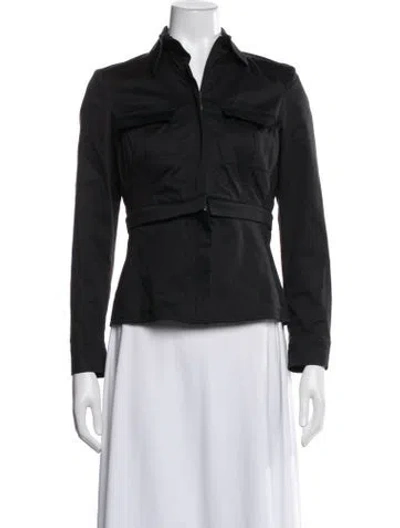Pre-owned Anne Fontaine Utility Jacket In Black