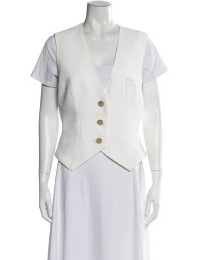 Pre-owned Anne Fontaine Vest In White