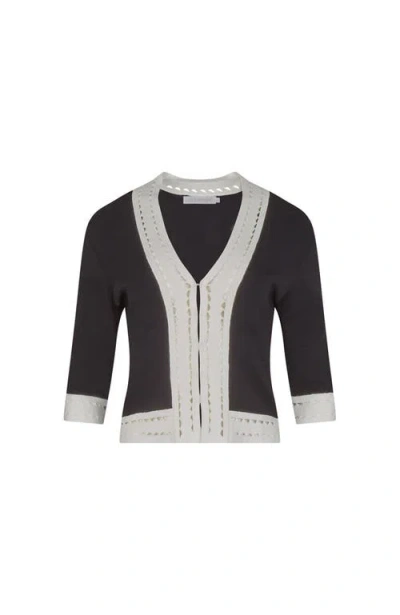 Anne Fontaine Viola Cardigan In Black