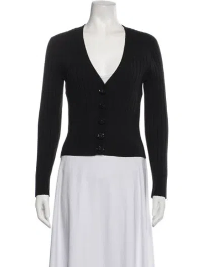 Pre-owned Anne Fontaine V-neck Sweater In Blue