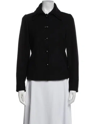 Pre-owned Anne Fontaine Wool Blazer In Blue