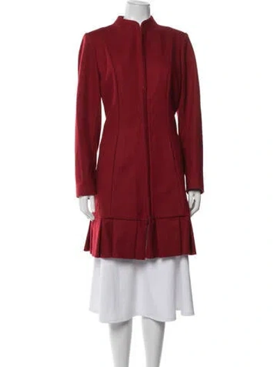 Pre-owned Anne Fontaine Wool Coat In Red