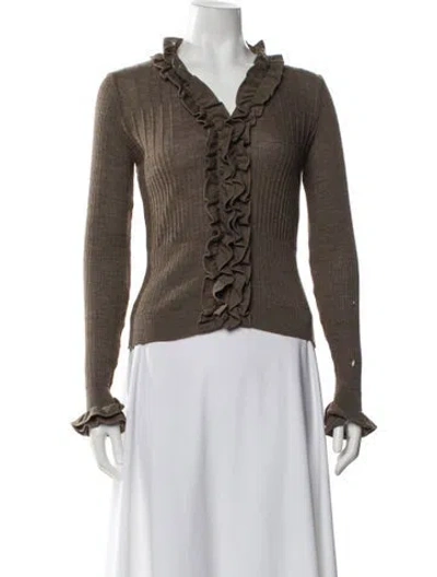 Pre-owned Anne Fontaine Wool Sweater W/ Tags In Brown