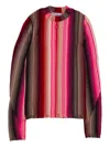 Anne Isabella Stripe Long-sleeve Sweater In Multi