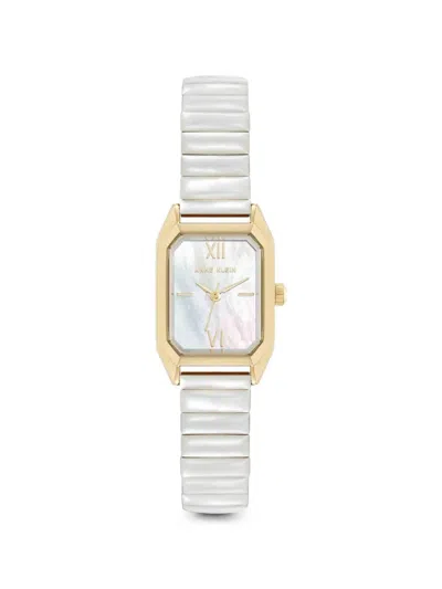 Anne Klein 20.5mm Mother-of-peearl Watch In Weiss