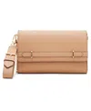 Anne Klein 3 In 1 Chain With Wristlet Strap Belted Wallet In Brown