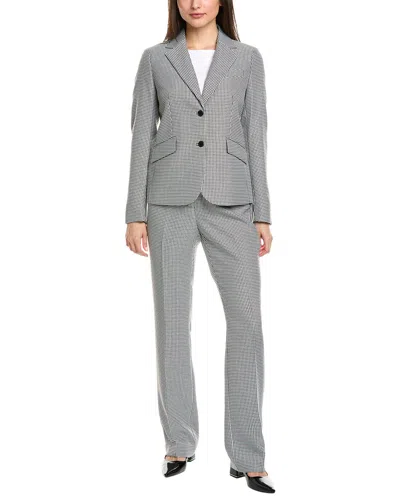 Anne Klein 3p Skirted Suit Set In Black