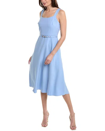 Anne Klein A-line Midi Dress In Blue