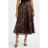 Anne Klein A-line Midi Dress In Multi