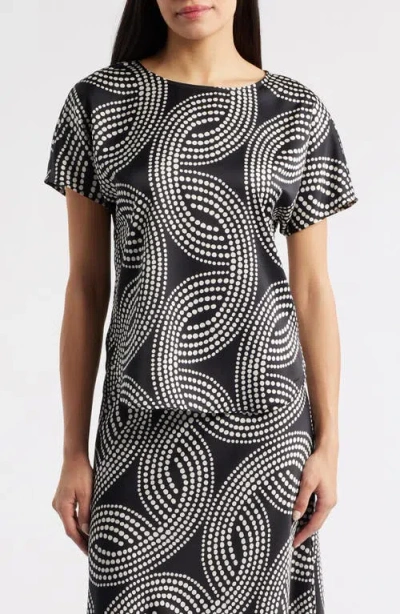 Anne Klein Abstract Print Blouse In Multi