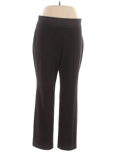 Pre-owned Anne Klein Active Pants In Black
