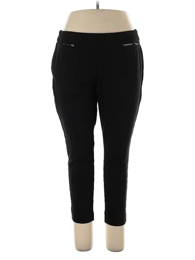 Pre-owned Anne Klein Active Pants In Black
