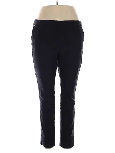 Pre-owned Anne Klein Active Pants In Black