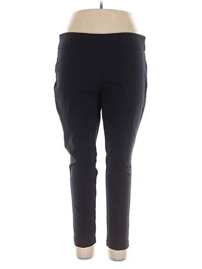Pre-owned Anne Klein Active Pants In Black