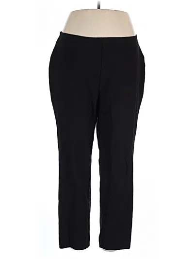 Pre-owned Anne Klein Active Pants In Black