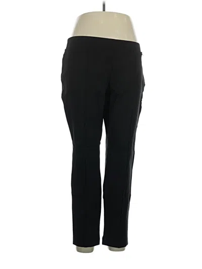 Pre-owned Anne Klein Active Pants In Black