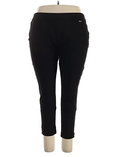 Pre-owned Anne Klein Active Pants In Black