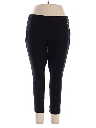 Pre-owned Anne Klein Active Pants In Black