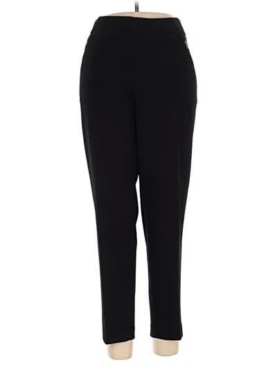 Pre-owned Anne Klein Active Pants In Black