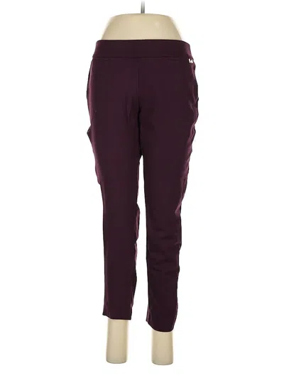 Pre-owned Anne Klein Active Pants In Burgundy