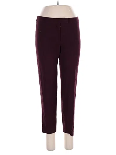 Pre-owned Anne Klein Active Pants In Burgundy