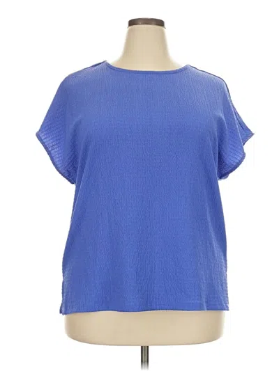 Pre-owned Anne Klein Active T-shirt In Blue