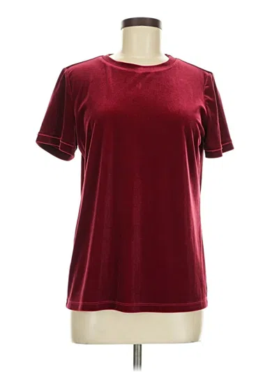 Pre-owned Anne Klein Active T-shirt In Burgundy