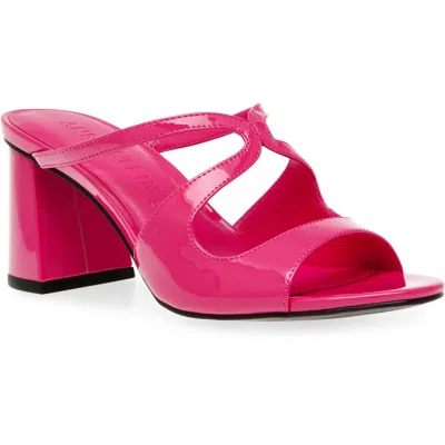 Anne Klein Aida Womens Slip On Open Toe Heels In Pink