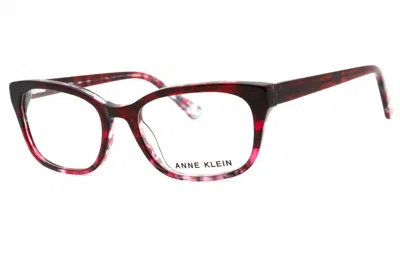 Anne Klein Ak5076 Rectangular Cat-eye Eyeglasses In Burgundy