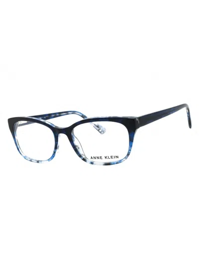 Anne Klein Ak5076 Women's Rectangular Eyeglasses In Blue