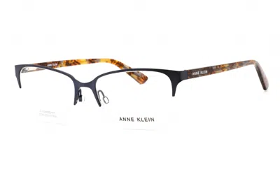 Anne Klein Ak5083 Metal Rectangular Eyeglasses In Navy
