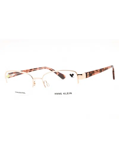 Anne Klein Ak5093 Eyeglasses In 770 - Rose Gold/clear Demo Lens
