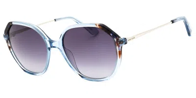 Anne Klein Ak7075 400 Women's Sunglasses Blue Size 55 In Green