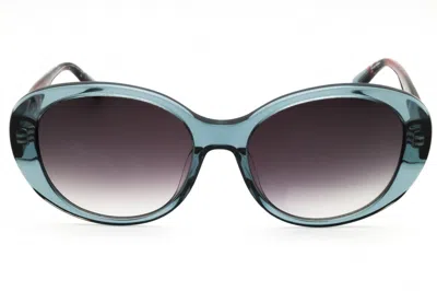 Anne Klein Ak7081 020 Grey Crystal/smoke Gradient In Blue