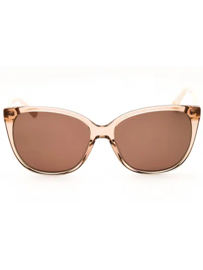 Anne Klein Ak7085 Sunglasses In Olive Crystal / Smoke