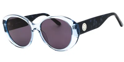 Anne Klein Ak7090 422 Women's Sunglasses Blue Size 54 In Brown