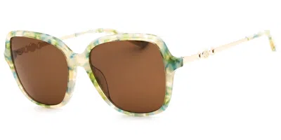 Anne Klein Ak7093 330 Women's Sunglasses Green Size 56